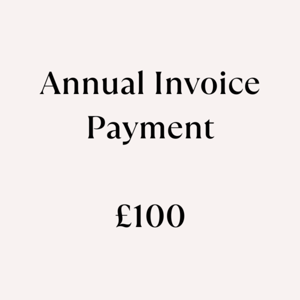 Annual Invoice - £100