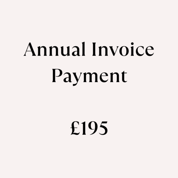 Annual Invoice - £195