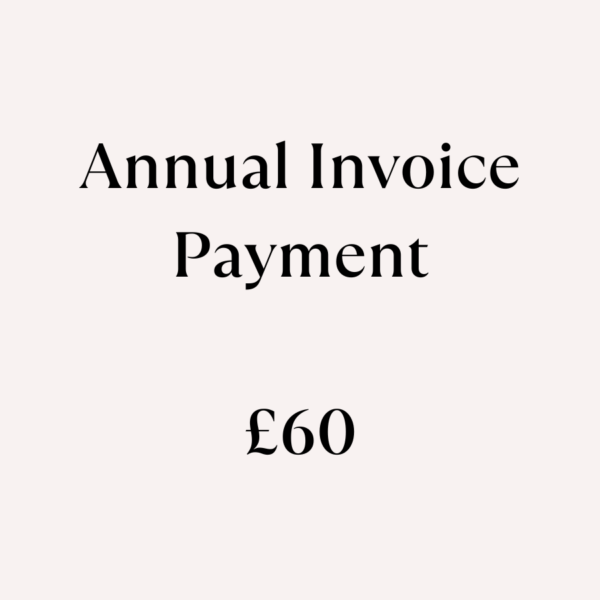 Annual Invoice - £60